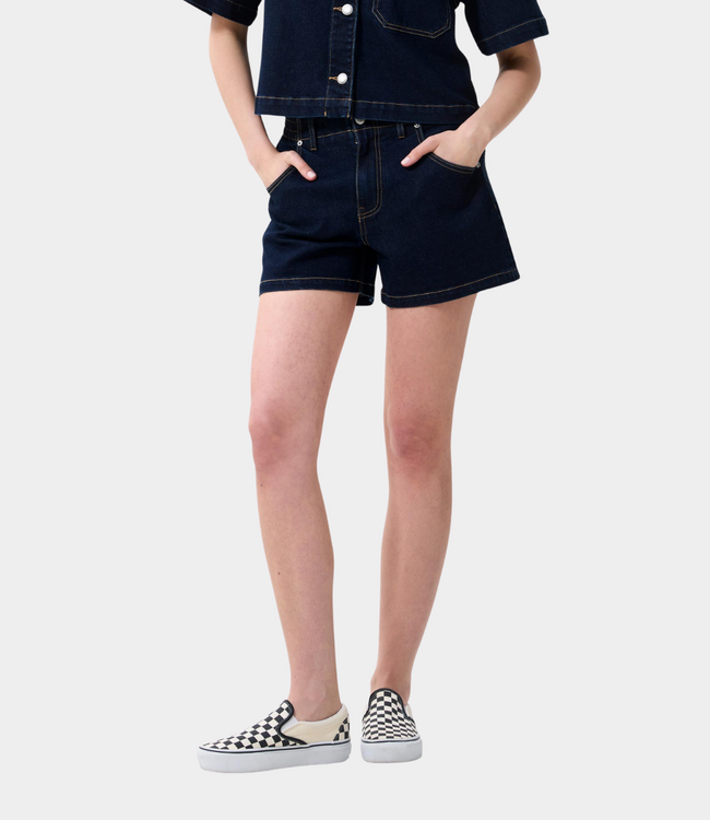 Catwalk Junkie Denim shorts with elastic waistband dark blue
