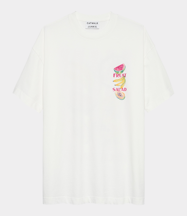 Catwalk Junkie Oversized graphic tshirt off white multicolor