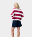 Catwalk Junkie Oversized bold striped tshirt cranberry juice