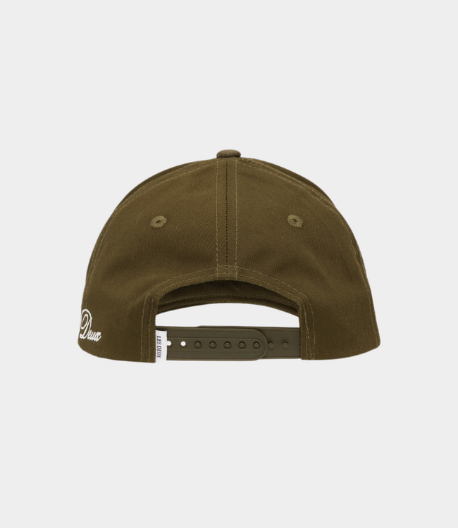 Les Deux baseball cap suede ii olive night