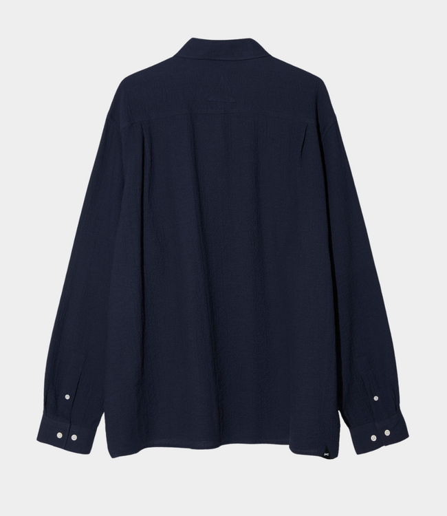 Denham Denham Heren Overhemd – Navy met Schaarpatch