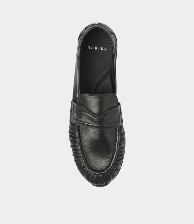 Nubikk Riley Mio Black Leather – Minimal leather loafers with lightweight sole | Newstyle