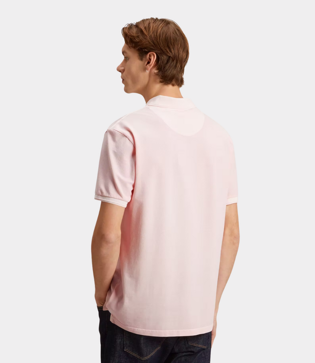 Woolrich Mackinack polo faded pale lilac – heren polo van katoen met comfortabele pasvorm