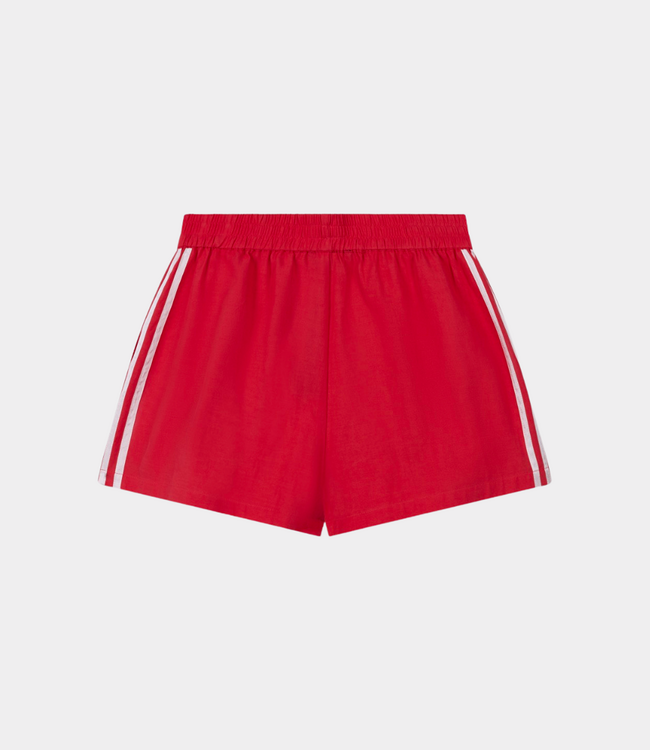 Alix the Label Sporty short light red – comfortabele dames short met sportieve uitstraling en moderne pasvorm
