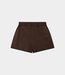 Alix the Label Sporty summer short brown – comfortabele dames short met sportieve uitstraling en moderne zomerse pasvorm