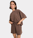 Alix the Label Sporty summer short brown – comfortabele dames short met sportieve uitstraling en moderne zomerse pasvorm