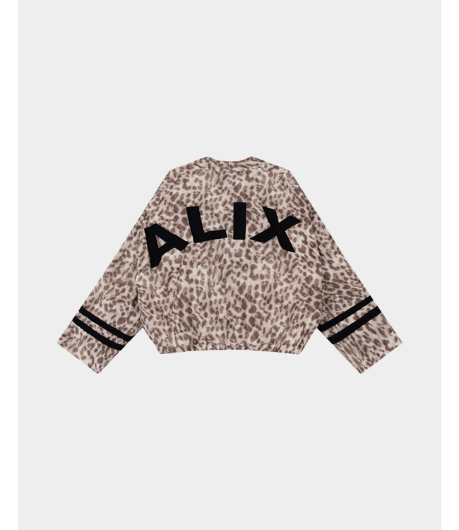Alix the Label Sporty animal jacket animal – comfortabele dames jas met opvallende animal print en moderne sportieve pasvorm