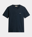 Woolrich Slub logo T-shirt melton blue – heren T-shirt van katoen met comfortabele pasvorm