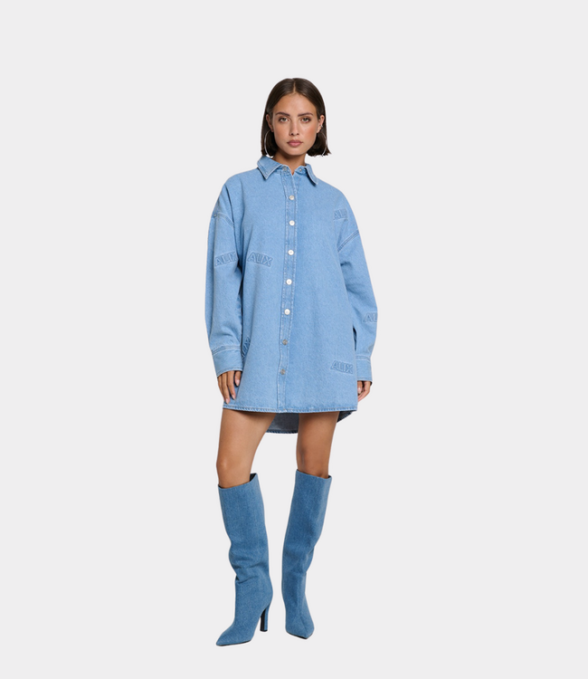 Alix the Label Denim blouse light blue denim