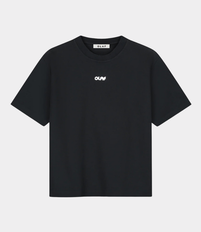 Olaf Paint tube oversized T-shirt black – women’s oversized cotton T-shirt