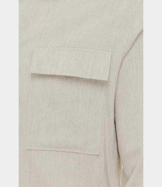 Gentiluomo Treviso overshirt beige taupe – heren overshirt met comfortabele pasvorm en veelzijdige stijl