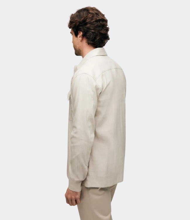 Gentiluomo Treviso overshirt beige taupe – men’s overshirt with comfortable fit and versatile style