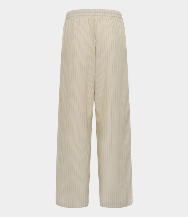 Karen By Simonsen Kbfelia pants stone stripe – lightweight women’s pants with stripe pattern and relaxed fit