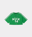 Alix the Label Cropped baseball shirt bright green