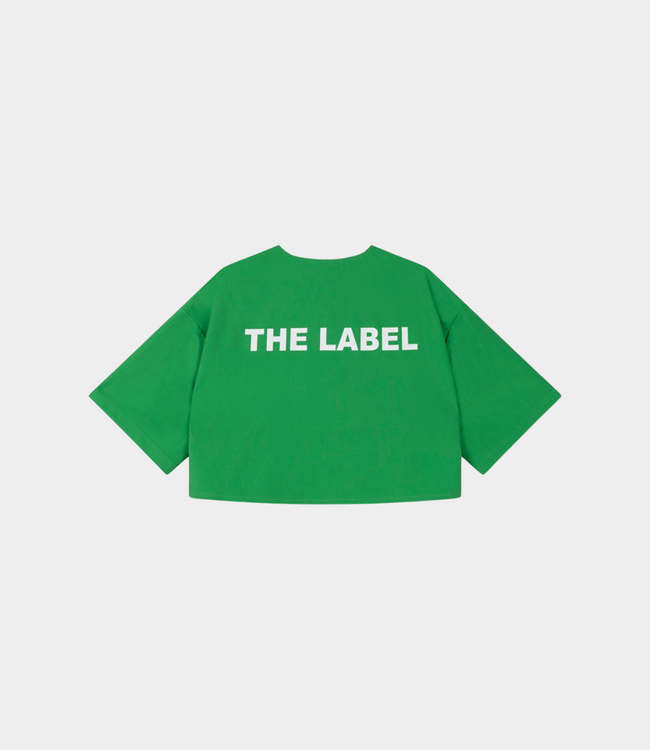Alix the Label Cropped baseball shirt bright green