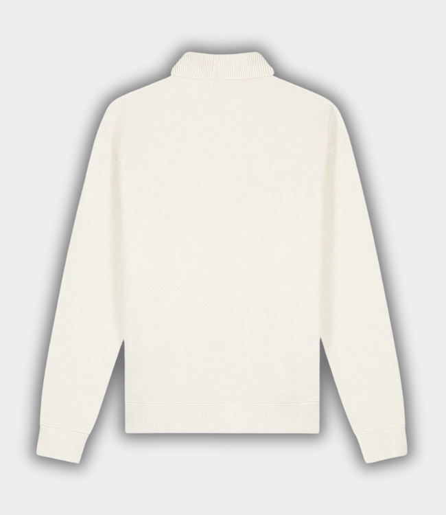 Olaf Signature oversized polo offwhite – men’s oversized cotton polo with modern fit