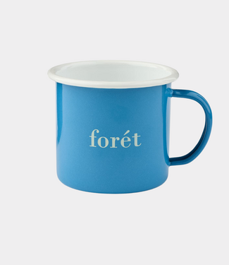 Foret Bean enamel mug blue
