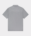 Olaf Seersucker camp shirt heather grey – lightweight men’s short sleeve shirt with relaxed fit