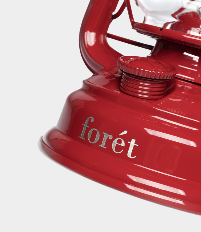 Foret x Feuerhand Lantern Red – Premium Red Hurricane Lantern