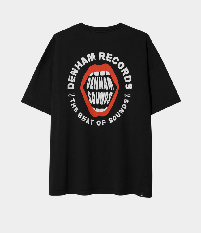 Denham Mason graphic tee lwj black – comfortabel heren T-shirt met graphic design en moderne streetwear uitstraling