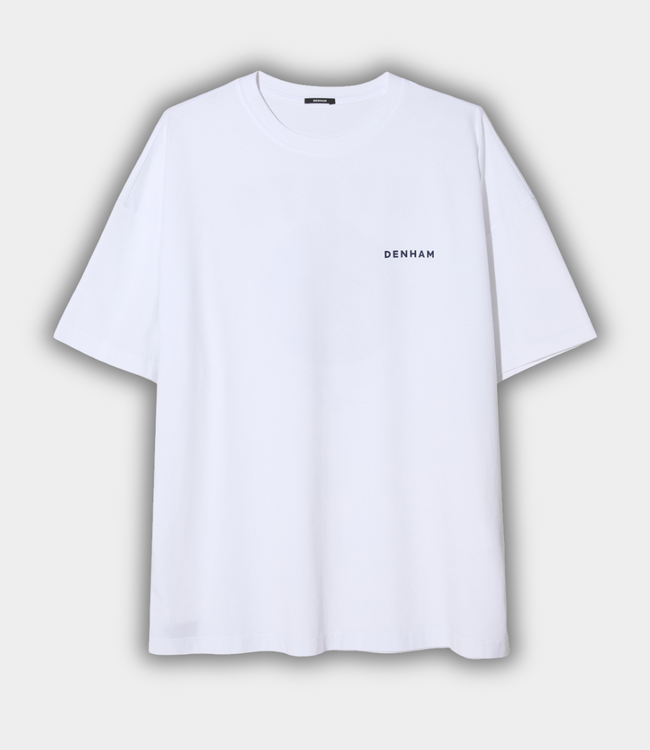 Denham Kyoto graphic tee lwj white – comfortable men’s T-shirt with graphic design and a modern streetwear look