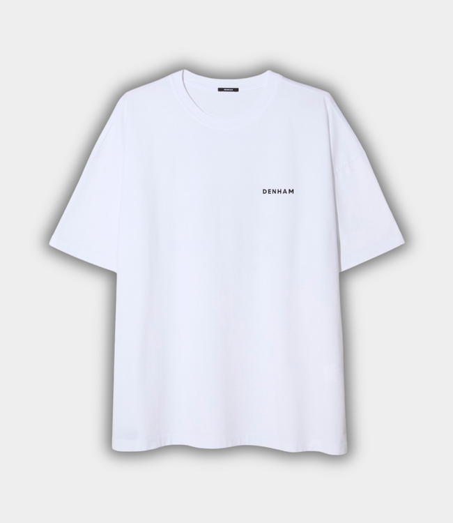 Denham Yatai graphic tee lwj white – comfortable men’s T-shirt with graphic design and a modern streetwear look