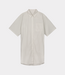 Olaf stripe shirts dress offwhite/treehouse
