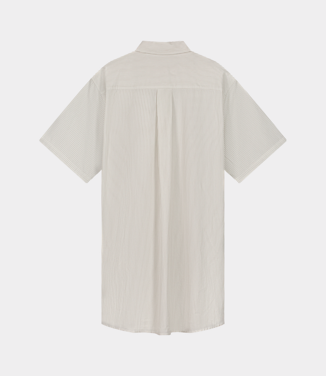 Olaf stripe shirts dress offwhite/treehouse