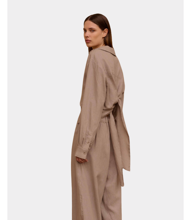 Club L'avenir Oceane'cl blouse taupe