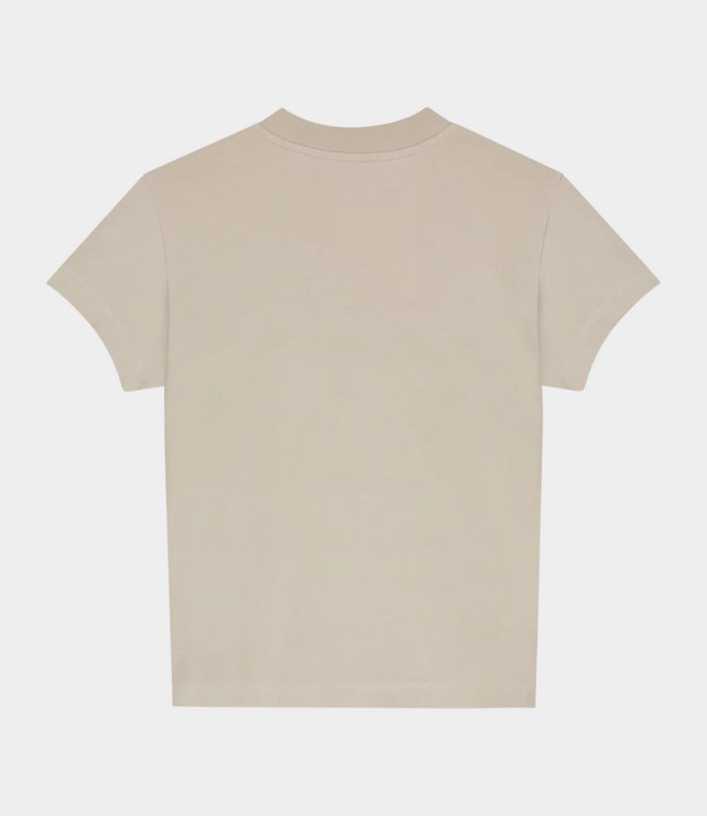 Olaf Felted watercrest baby T-shirt cement – women’s fitted cotton T-shirt with comfortable fit