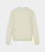 Olaf Gebreide crewneck offwhite – heren trui van katoen met comfortabele pasvorm