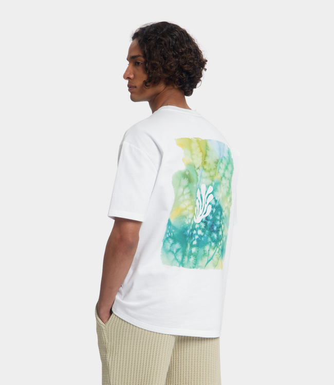 Law of the Sea algae artwork tee bright white
