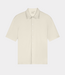 Law of the Sea bermuda structured shirt almond milk