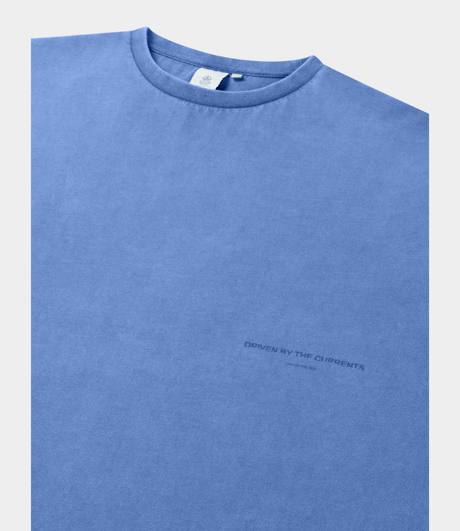 Law of the Sea aqualis garment dyed t-shirt dutch blue