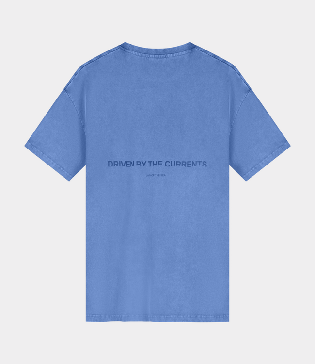 Law of the Sea aqualis garment dyed t-shirt dutch blue