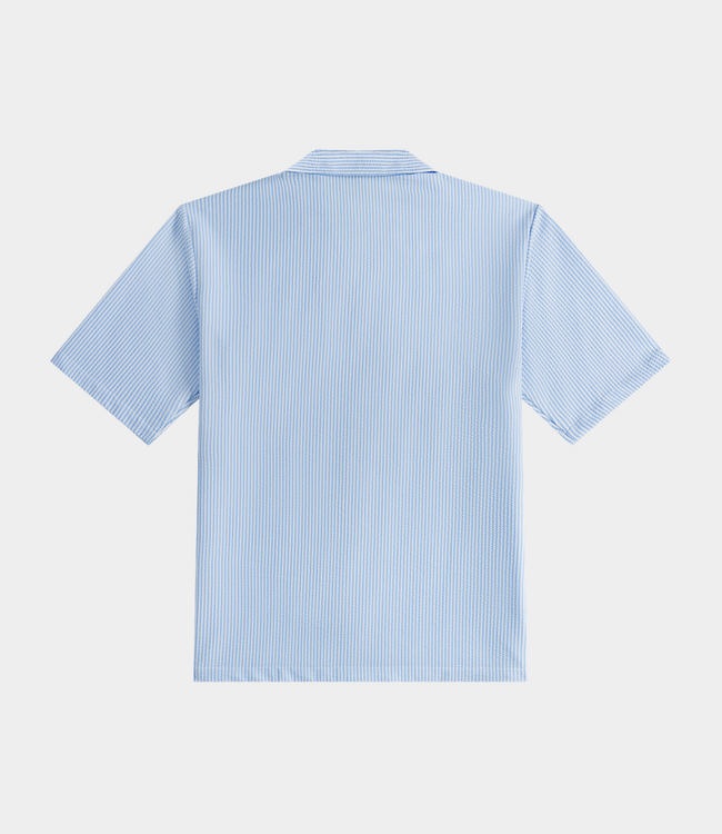 Law of the Sea coralyn seersucker striped shirt nantucket breeze