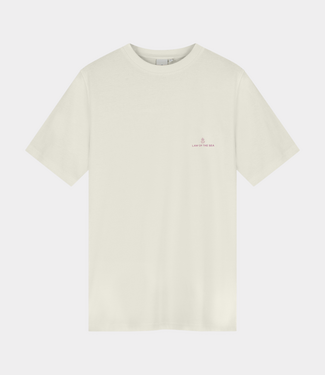 Law of the Sea law tee logo tee almond milk
