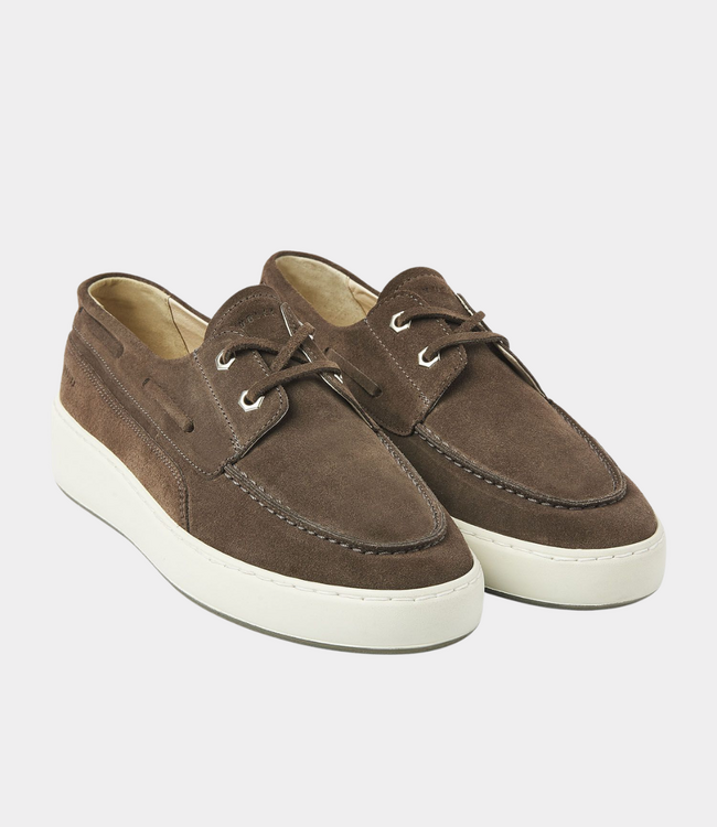 Nubikk Men’s dark grey suede boat shoes – casual yacht shoes with a comfortable fit