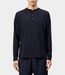 Drykorn Heren longsleeve T-shirt donkerblauw – casual shirt met lange mouwen en comfortabele pasvorm