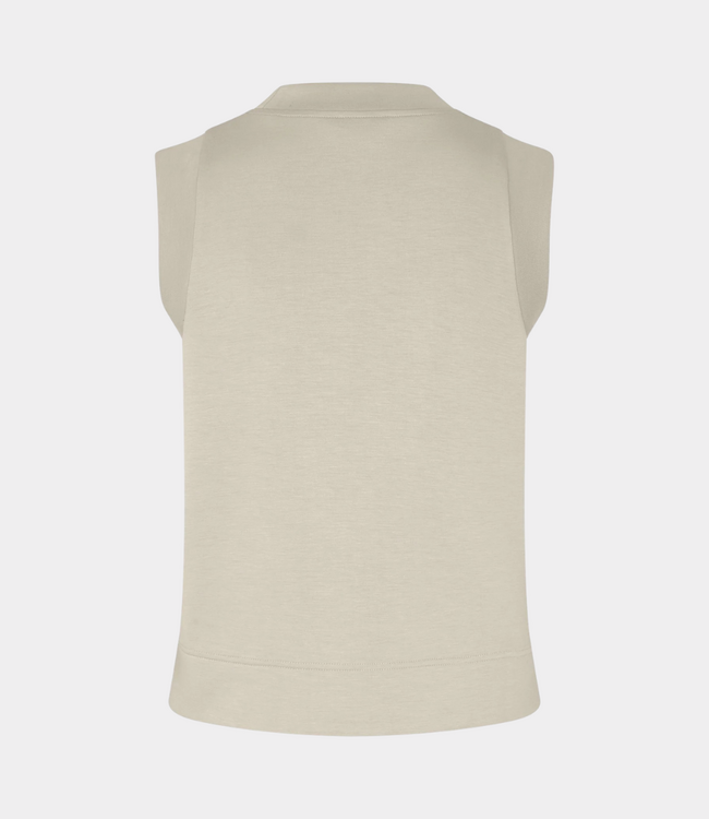 MbyM Dames top lichtbeige – elegante top met zachte stof en comfortabele pasvorm