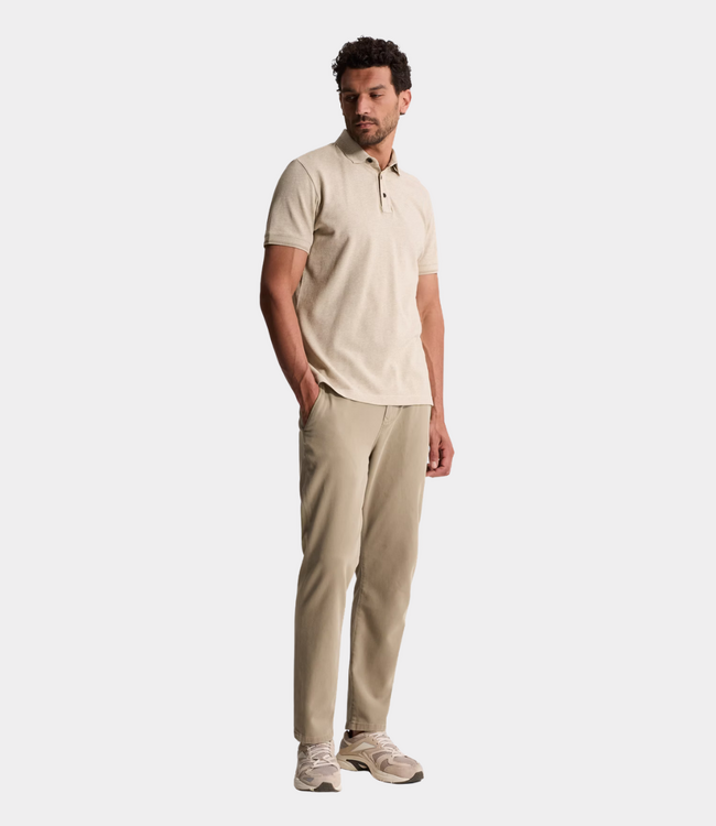 Cast Iron Polo s/s slim fit popcorn aluminum