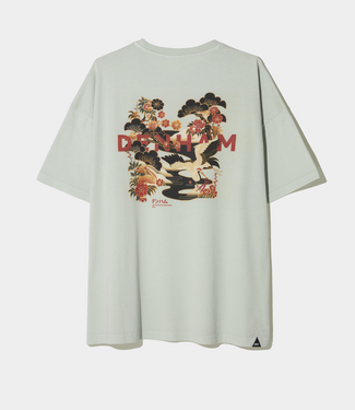Denham kansai graphic tee lwj mecury green