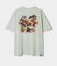 Denham kansai graphic tee lwj mecury green