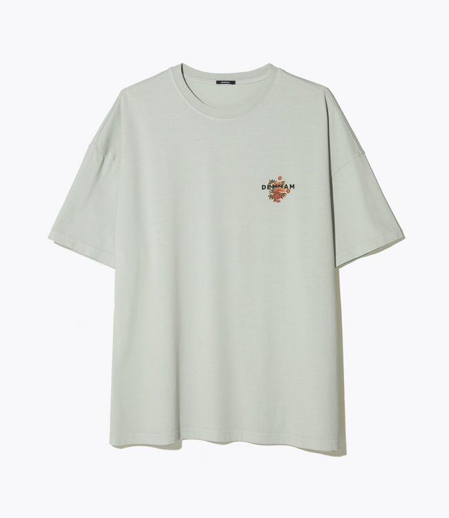 Denham kansai graphic tee lwj mecury green