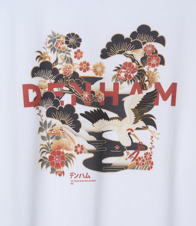 Denham kansai graphic tee lwj white
