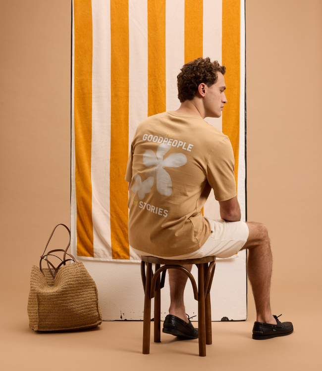 Goodpeople tex tee beige brown