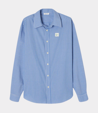 American Vintage Zatybay shirt rayures aqua