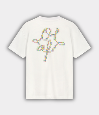 Olaf Dotted monogram tees optical white