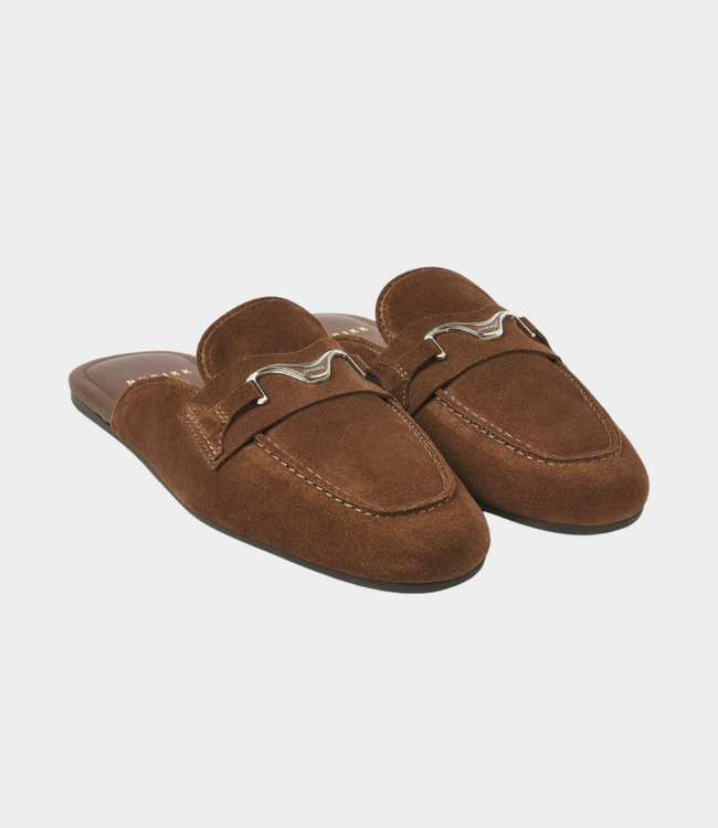Nubikk Joan mule shoe brown suede