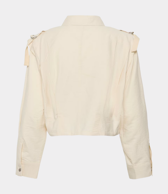 Karen By Simonsen Kbfalka shirt egret – lightweight women's shirt with comfortable fit and minimalist design